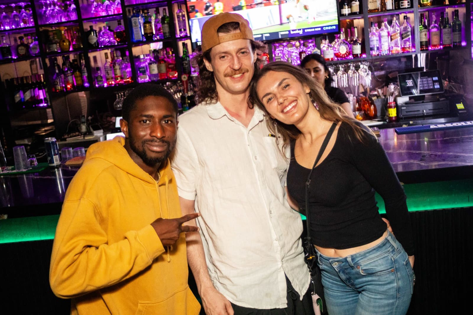 Friends at the bar at Pub 36