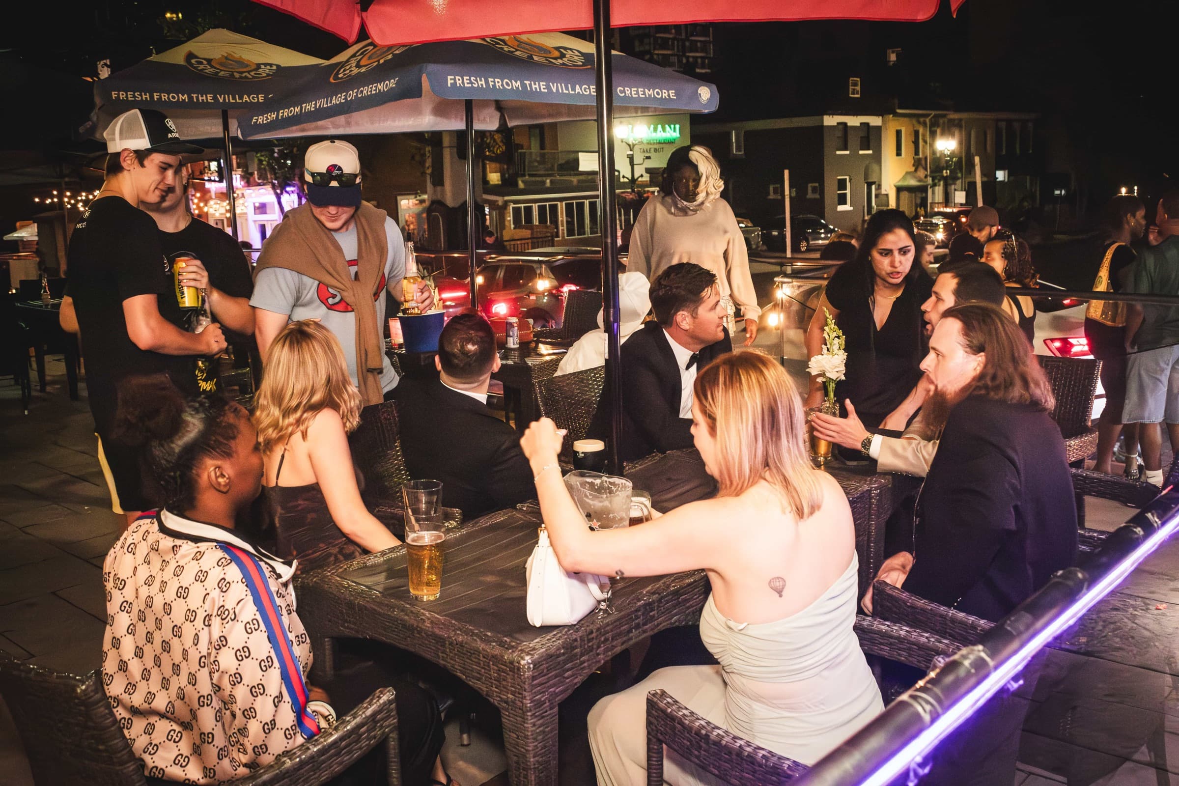 A packed night on the patio at Pub 36